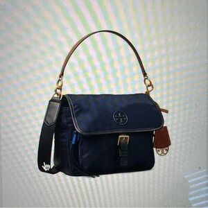 Tory Burch Perry Nylon Crossbody with removable leather top handle